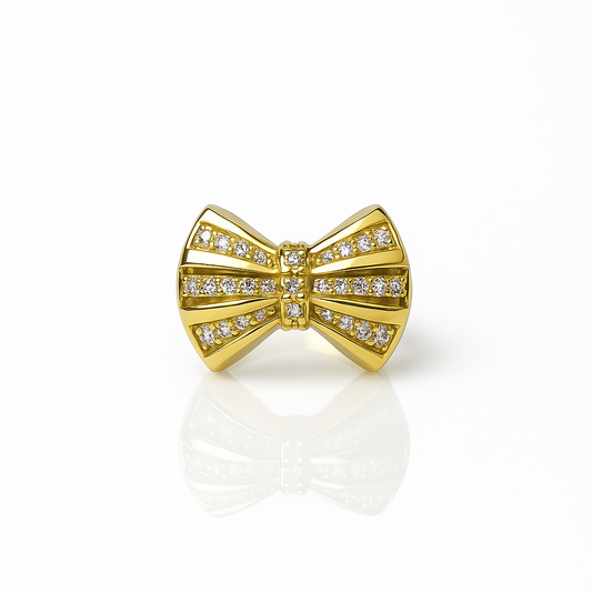 Celeste Bow Sparkle Ring