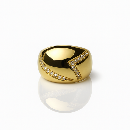 Velvet Blaze Dome Ring