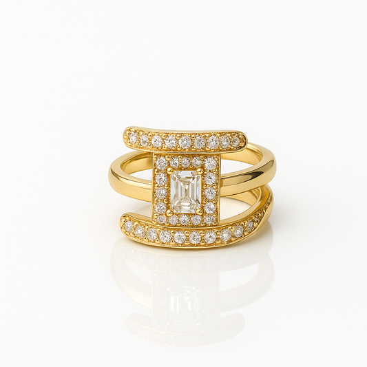 Regalia Emerald-Cut Sparkle Ring