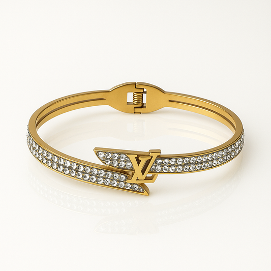 LV Inspired Studded Bracelet